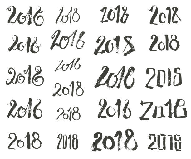 istock Black hand drawn isolated number silhouette. Grunge ink illustra 912637682