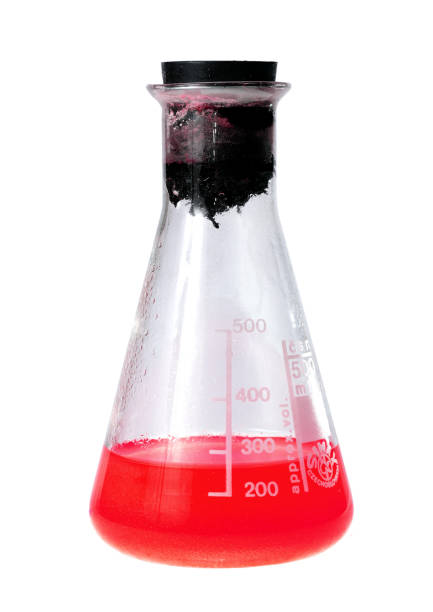 istock Test tube on the white background 912644322