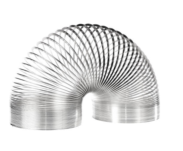 istock Metal slinky toy 912644360