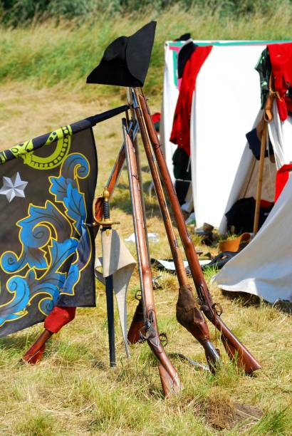 istock reconstructed war camp from napoleonic times 912644454