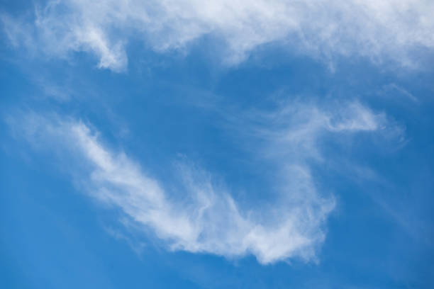 istock Cirrostratus cloudscape or Fluffy cirrus clouds on blue blue sky, Beautiful cirrocumulus on the high altitude layer 912650354