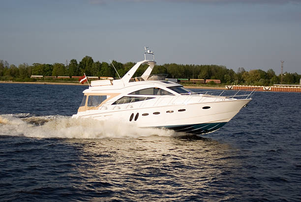 Passenger boat. stock photo