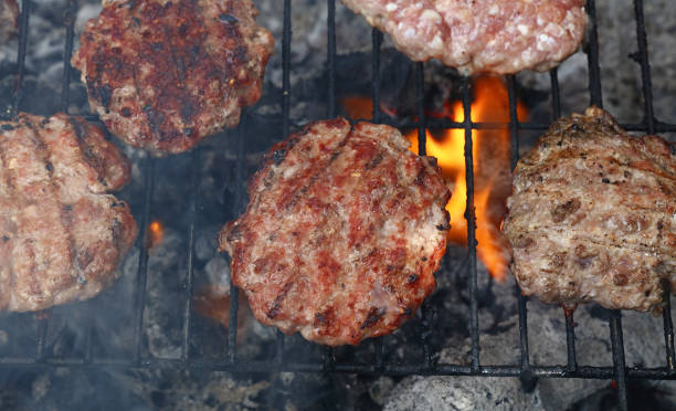 istock Close-Up Of Meat On Barbecue Grill 912655020