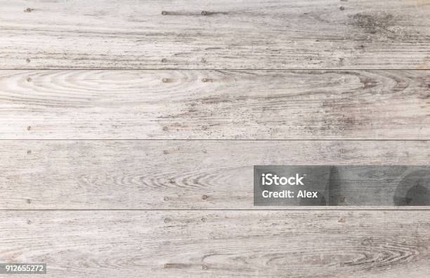 Gray And White Wood Background Texture Stock Photo - Download Image Now - Wood - Material, Table, Textured