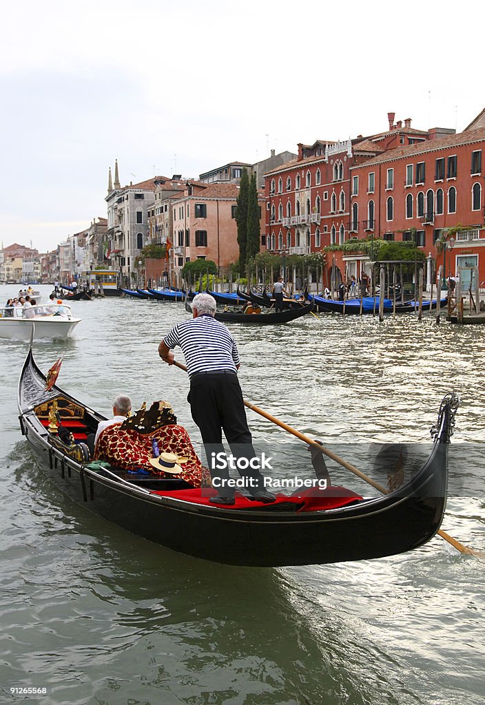 Gôndola de Veneza-Canal Grande - Royalty-free Ao Ar Livre Foto de stock