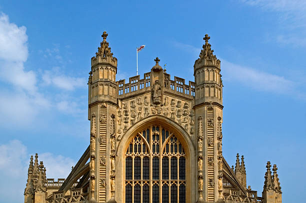 bath abbey,england stock photo