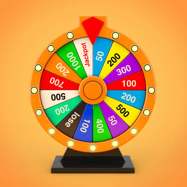 istock Luck and Fortune Concept. Spinning Colorful Fortune Wheel. 3d Rendering 912665322