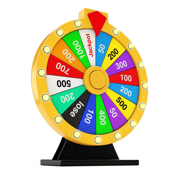 istock Luck and Fortune Concept. Spinning Colorful Fortune Wheel. 3d Rendering 912666166