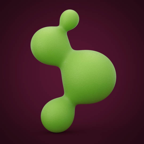 istock Abstract Green Metaball Spheres Balls. 3d Rendering 912671516