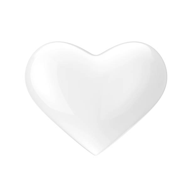 istock White Pearly Love Heart. 3d Rendering 912671968