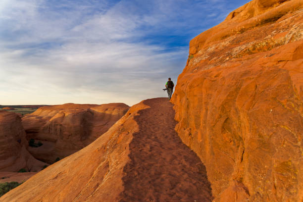 The Delicate Arch is the most famous rock formation in Utah located in Arches National Park