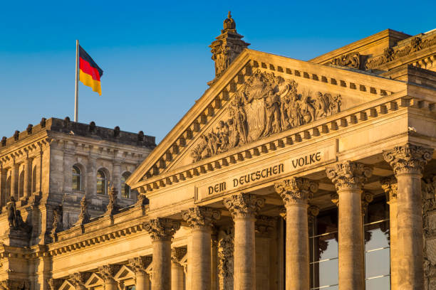 istock Berlin Reichstag at sunset, Germany 912682264