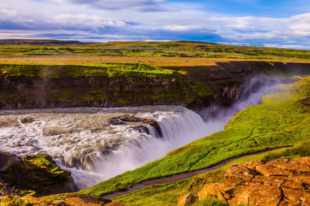 istock The most picturesque waterfall in Iceland - Gullfoss 912682714