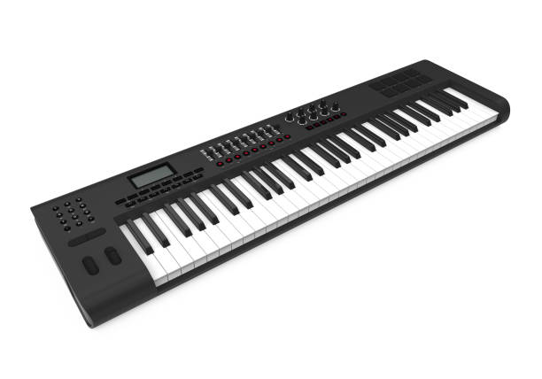 istock Electronic Synthesizer Piano Keyboard Isolated 912690098