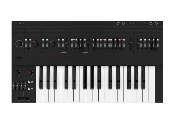 istock Electronic Synthesizer Piano Keyboard Isolated 912690526