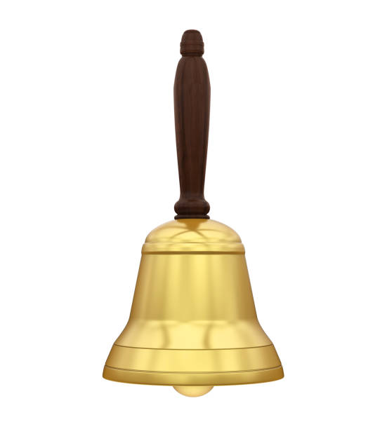 istock Golden Handbell Isolated 912693946