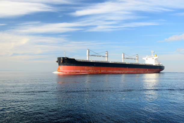 istock red container ship loaded with colorful cargo containers at the sea 912696594
