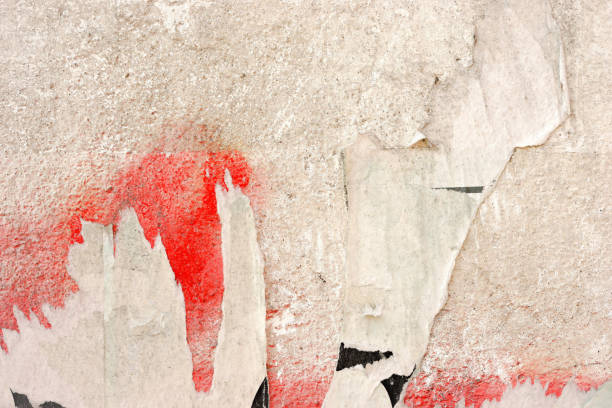 istock Old ripped torn crumpled posters grunge textures backgrounds 912700748