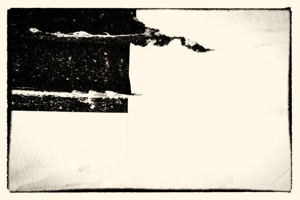 istock Blank old ripped torn crumpled posters grunge textures backgrounds 912701720