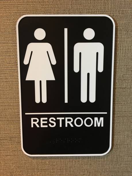 istock A unisex restroom sign 912701738