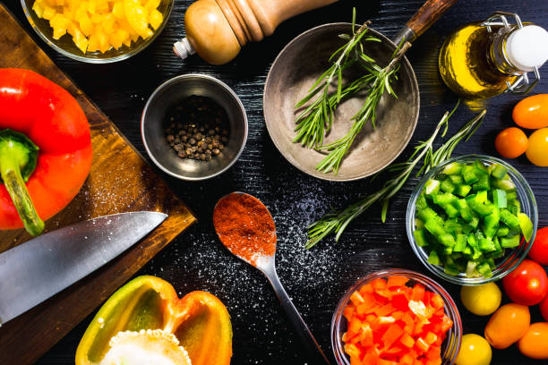 istock Various ingredients and spices to follow a specific recipe. 912704452