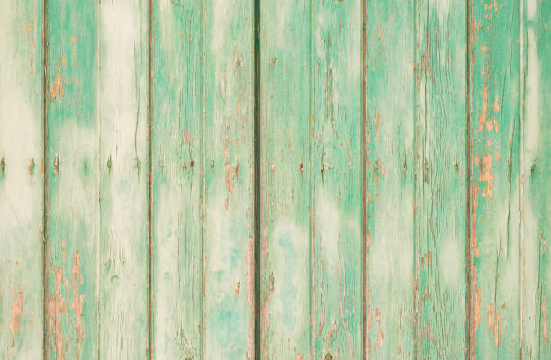 istock Green wooden boards background texture 912704692
