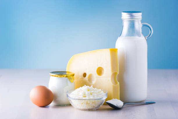 istock Dairy products such as milk, cheese, egg, yogurt and butter. 912704982