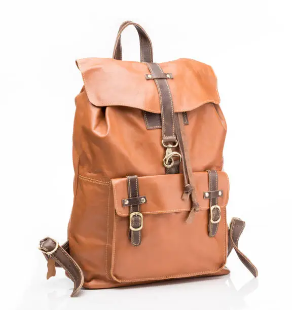 Photo of Foxy leather casual unisex backpack