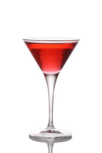 Woo woo cocktail isolated on a white background.