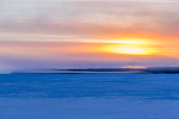 istock Winter sunrise landscape from Sotkamo, Finland. 912727088