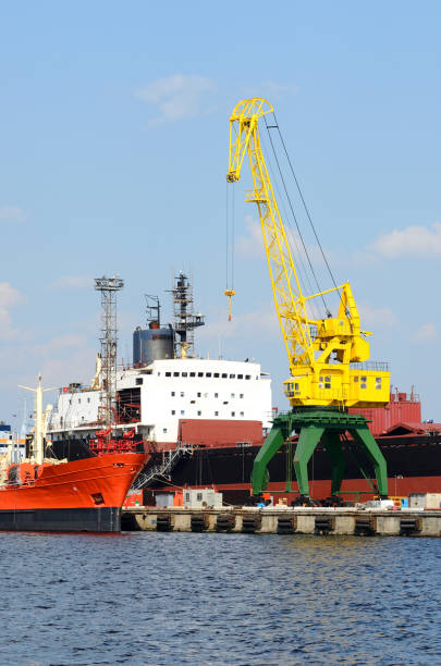 istock Cargo terminal of Ventspils, Larvia. Wide view 912728406