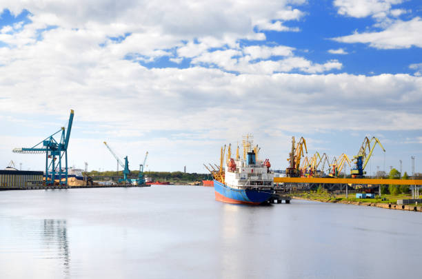 istock Cargo terminal of Ventspils, Larvia. Wide view 912728416