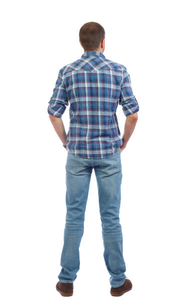 istock Back view of man in jeans. 912735824
