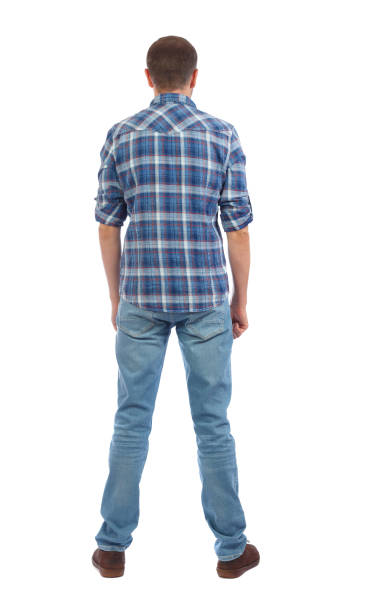istock Back view of man in jeans. 912738246