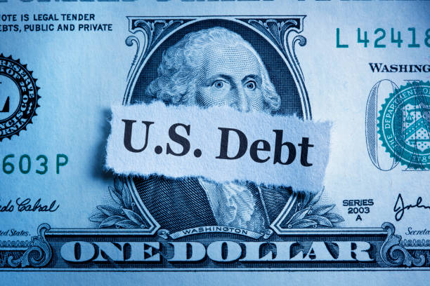 us-schulden - finance usa despair government stock-fotos und bilder