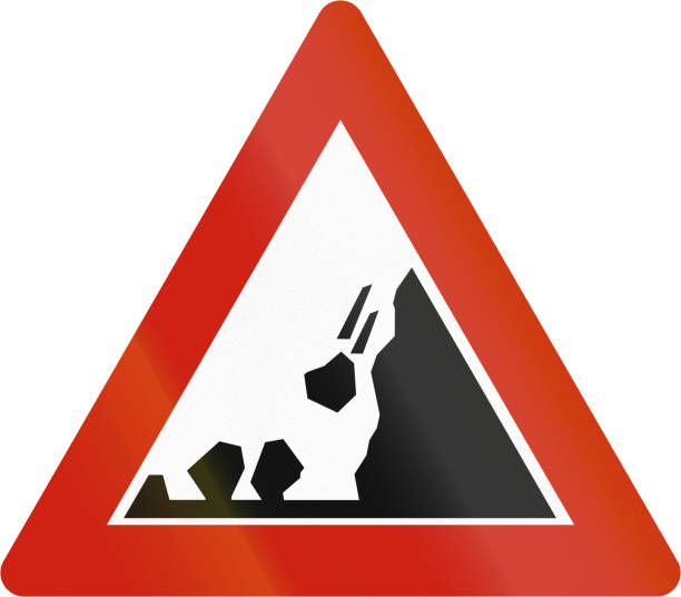 Falling Rocks Triangle Sign 730+ Road Sign Falling Rock Stock Photos, Pictures & Royalty-Free ...