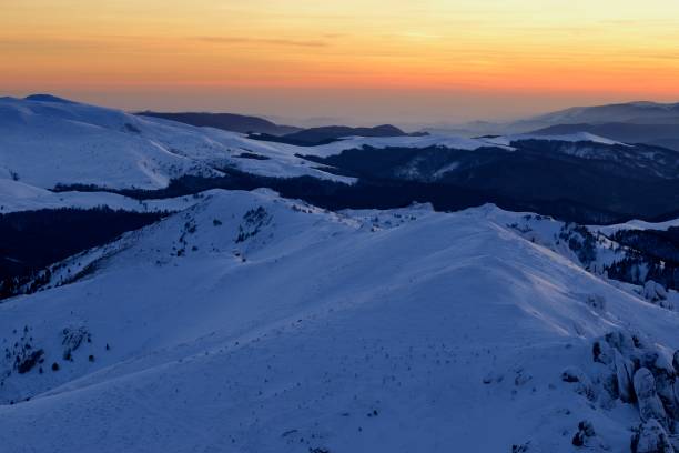 istock Ciucas mountains in winter season 912742198