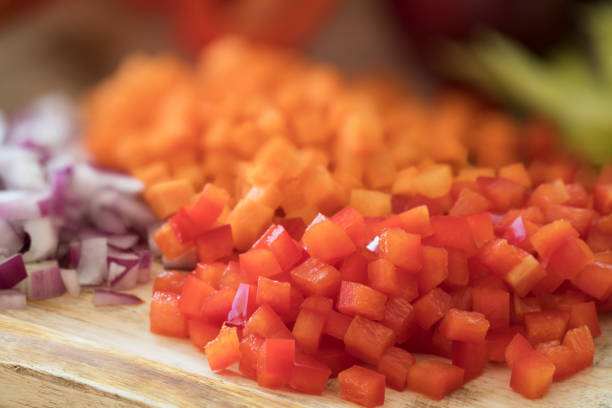 istock Diced Red Bell Peppers Close-up 912766828