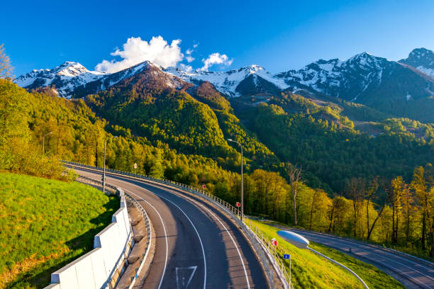 istock Summer spring forest mountain landscape, Sochi Russia. 912776026