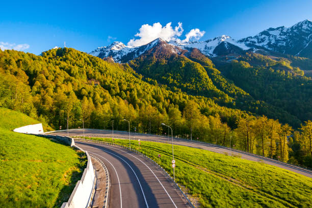 istock Summer spring forest mountain landscape, Sochi Russia. 912778284