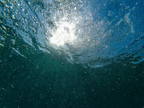 istock air bubbles under the blue clean water sea 912778550
