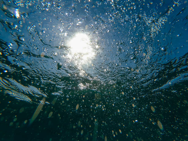 istock sea surface with bubbles of air in transparent water 912778598