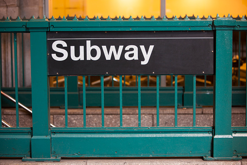 New York subway entrance.