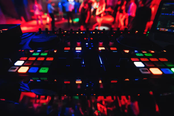 istock musical panel Board and a DJ for music DJ in a nightclub 912779442