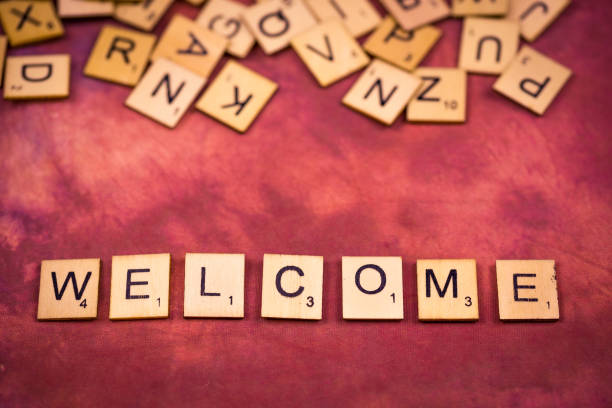 istock Welcome - Alphabet wooden letters Concepts 912785878
