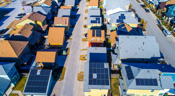 крыши - aerial view building exterior suburb neighbor стоковые фото и изображения