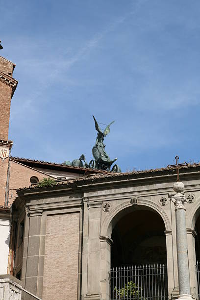 Ara Coeli Church in Rome stock photo