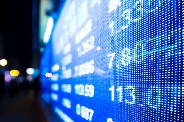 istock data of stock market on digital screen 912833426