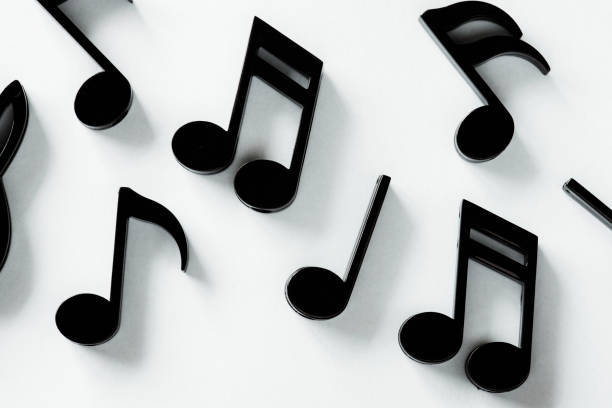 istock Closeup of music note 912842296