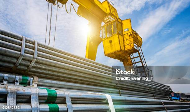 Large Steel Factory Warehouse Stock Photo - Download Image Now - Abstract, Aisle, Aluminum